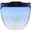 Sharplace Visiera Bolla Bubble 3 Bottoni Snap In ABS ParaUV Per Casco Moto Bonanza Biltwell - 7