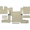 Generic Tappetino in pelle ecologica compatibile con Man TGX 2018+ automatico con due cassetti guida a sinistra beige