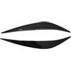 WRWRW Adesivi for sopracciglia malvagie con fari lucidi adatti for BMW F40 Serie 1 116i 118d(Gloss Black)