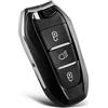 CAS Cles Auto services Cover per chiave adattabile per Peugeot 308,2008,3008, 508,5008,Expert o per Citroen C3,C4, C5, DS5, DS7, Jumpy.... - 3 pulsanti lampada (VA2)