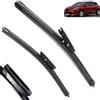 Autopixl Spazzole tergicristallo anteriori compatibili con Renault Clio 4 2012-2018 Parabrezza Parabrezza Pulisci finestrini Auto Spazzole da pioggia 26+14