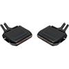 YSQIFBABD Griglia Aria 1x/2x Clip Griglia Ventilazione Cromata Posteriore Console Centrale Interna A/C Per VW Per Passat B8 Per CC 2019-2024 Versione UE 3G0819203A Bocchette Aria Condizionata(Rear-2PCs)