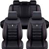 XFANGNB Coprisedili Auto in Pelle per Alfa Romeo Giulietta(940) RZ(162D) Mito (955) Stelvio(949), Set Completo Fodere Anteriori e Posteriori Copri Sedili Impermeabili Antiscivolo Accessori