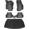 ELMASLINE 3D Tappetini Gomma e Vasca Baule per VW T-ROC 2017-2025 | Non compatibile con la versione cabrio! Pianale di carico inferiore per | Tappetini Auto | Vasca per il bagagliaio | Accessori auto