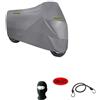 farbrothersonline COMPATIBILE CON SYM JET 14 EVO DAL 2023 TELO COPRIMOTO COPRISCOOTER CON PARABREZZA+BAULETTO FELPATO 250G ANTIGRANDINE IMPERMEABILE 296X105X127CM CAPPOTTA COVER UNIVERSALE