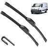 Autopixl Spazzole tergicristallo anteriori per auto compatibili con Renault Master 2 1997-2010 Parabrezza Parabrezza Finestrino Spazzole per pioggia 24+24