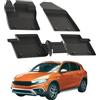 Sahler Tappetini per auto compatibili con Fiat Tipo Cross 2016-2026 | 4.5D Premium TPE gomma antiscivolo tappetini in gomma impermeabile auto tappetino nero