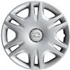 Rixto Kit di 4 copricerchi adattabili - per OPEL CORSA modello 2006 (LOGO CROMATO) - diametro 16