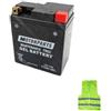 CLICK&GO BATTERIA MOTO YTZ8V 12VOLT 7AH AMPERE BATTERIE SCOOTER IN GEL COMPATIBILE CON YAMAHA CZD-A X-MAX 300 per anno 2017 al 2025 113X70X130MM FORNITA CARICA E PRONTA PER ESSERE UTILIZZATA