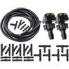 DEMULAX Ugello for tergicristallo for tergicristallo anteriore universale, ugello for spruzzatore, for TOYOTA, for Mazda, for Hyundai, for Vauxhall, for Fiat, for VW, Getto lavavetri per veicoli(With