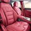 Rgzqrq Protezione per sedile auto con logo personalizzato, cuscino per sedile auto in pelle traspirante 3D Air Mesh, cuscino per alleviare il dolore per una lunga guida, cuscino per sedile auto con