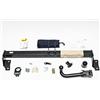 AUTO-HAK Gancio di traino completo estraibile orizzontale compatibile con TOYOTA RAV4 II 08.2000-02.2006 + universale kit elettrico 13 poli
