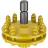 Wiltec Frizione per Albero cardanico scanalato a 6 Denti Filetto Esterno e Interno 1 3/8 Max 1200Nm Giallo
