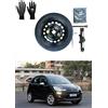 D'ANGELO 1988 Kit Ruotino di Scorta 16 compatibile con Citroën C3 con Cric, Chiave, Guanti e Sacca 125/70R16