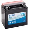 ROFIBA BATTERIE EXIDE BIKE ETX14-BS BATTERIA MOTO SCOOTER QUAD 12V 12AH CCA-EN 200 YTX14-BS
