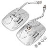 Alamor Specchietto Retrovisore Moto Cromato per Harley Davidson Eagle Spirit Live To Ride