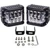 PICAA 2pcs Cubo Faro da Lavoro Led 4 Pollici 35W Luci di Lavoro per Fuoristrada Auto Off Road 4x4 Trattore SUV ATV Camion Moto, Bianca 6000K 12v 24v