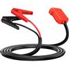 FiTspi Morsetti per cavi di avviamento con adattatore per Milwaukee M18 18 V batteria agli ioni di litio, cavo di avviamento automatico da 8 AWG da 5,9 m per auto con batteria utensile