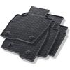 Mossa Tappetini auto in gomma compatibili con Ford S-Max II Monovolume (2015-2023) nero - tappeti gomma