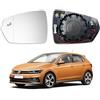 TUTTO PER QUATTRO Vetro Specchietto Per Volkswagen Polo 2017-, Per Audi A1 (Gb) 2018-, Termico, TUTTO PER QUATTRO (Sinistro Con Assistente Corsia)