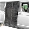 GINGER TECH Zanzariera magnetica per porta scorrevole per furgone, zanzariera a rete nera con cerniera, rete parasole per portellone posteriore auto, campeggio, per T5 T6 T4, roulotte, camper, porta