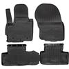 J&J AUTOMOTIVE Norm Liners Tappetini Auto su Misura per Citroen C4 Aircross 2012-2017, Set da 4 Pezzi, 3D in Gomma TPE, Antiscivolo, Inodore, Colore Nero