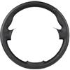SDZPLM Coprivolante Auto Per Alfa Per Romeo 147 2000-2010 GT 2004-2010 Accessori Per Auto Coprivolante In Materiale sintetico Nera Resistente All'usura Copri Volante(Black black thread)