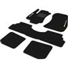 Generico DHCarMats | Tappetini Auto Ricamati per Opel Zafira A 7 Posti 1999-2005 | Tappeti Macchina in Moquette Antiscivolo Decorati Personalizzati | Interno Abitacolo - Kit Completo Anteriore e Posteriore