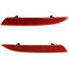 KAIUYRT Compatibile Con Vauxhall Per Astra J 2009 2010 2011 2012 2013 2014 2015 Sostituzione Automatica Del Riflettore Del Paraurti Posteriore 13262017 Catadiottri paraurti(A set)