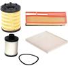 Somer Car KIT 4 FILTRI TAGLIANDO COMPATIBILE CON FIAT PUNTO IDEA LANCIA MUSA YPSILON 1.3 MULTIJET PURFLUX