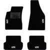 QUEMAR Tappetini Auto compatibili con Audi A4 (B6 B7) 2000-2008 / Kit Tappeti in Moquette e Gomma su Misura (Set 2 Anteriori+2 Posteriori)/Ricami e Colori Personalizzati (Bordo Antracite, 4 Ricami)