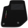 Somer Car Tappetino Auto SOLO LATO GUIDA 1pz compatibile con Opel Mokka 2021-2025 | 1 tappeto su misura in moquette, bandiera Italia