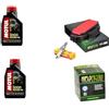 FAR KIT TAGLIANDO CANDELA FILTRI + OLIO MOTORE COMPATIBILE CON Suzuki AN 400 Burgman 2007 2015