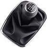 NICOLIE 5/6 velocità Pomello del Cambio Leva del Cambio Gaitor Avvio in Pelle Pu Compatibile con VW 2003-2008 Golf 4 IV Mk4 GTI R32 Jetta - 6 velocità