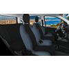 Rebeca Shop® Coprisedili Auto Compatibili per Panda Seconda e Terza serie (mod.169 e 310) Made in Italy Set anteriori e posteriori (Schienale frazionabile 1/3-2/3, Nero/Grigio scuro)