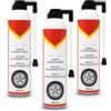 VIRSUS 3 Bombolette Gonfia e Ripara Gomme bomboletta Spray 300ml per Foratura Ruote Gomme Auto, Moto e Bici, bucatura Kit Riparazione Ruote