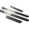 WRWRW Adatto for Volkswagen VW UP UP! 2012-2020 2021 Battitacco in acciaio inox, adesivo for pedale del freno, accessori for lo styling dell'auto(Silver)