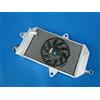 FSMOTO Radiatore in alluminio + ventola per Banshee 350 YFZ350 YFZ 350 YFZ350LE YFZ350SE YFZ350SP 1987-2007 Quad ATV 2GU124600100 / 2GU124610100 / 2455