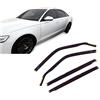 J&J AUTOMOTIVE Deflettori d'Aria per Audi A6 C7 4-Porte Berlina 2011-2018, Set da 4 Pezzi, Nero Fumé Oscurato Heko