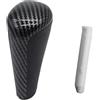 Banbé Ricambi auto Pomello Del Cambio Automatico Per Peugeot 206 207 208 301 307 308 407 408 607 3008 5008 Per RCZ Sostituzione Auto(Carbon and Adapter)