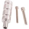 Sinkees Supporto Luci Moto Universale Accessori Ausiliari in Alluminio per Faretti Fendinebbia per Parafango Anteriore Radiatore (Argento)