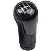 WIBNBRO Testa Leva Cambio Per Ford Per Fiesta Per Fusion Per Transit Per Connect 2002 2003 2004 2005 2006 2007 Car Styling Pomello Del Cambio Cuffia Leva Cambio Copertura Maniglia Leva Cambio(5-Speed Black)