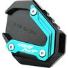 ZESIDIMO Per CF 450MT MT450 CF 450mt 450 mt 2024 2025 Accessori per moto Cavalletto Laterale Cavalletti Piastra allargata Pedana (Azzurro)
