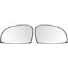 HTVTKRFGRL Vetro riscaldato laterale Per Hyundai Getz 2003 2004 2005 2006 2007 2008 2009 2011 Specchietto Retrovisore In Vetro Con Piastra Di Supporto(1pair)