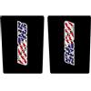 CMR Design Co Adesivi Forcelle Fork Stickers In Crystal Motocross Enduro WP SHOWA America (02) Fondo Nero