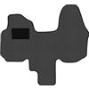 Alpha-Tex Produktions- und Handels GmbH Tappetini adatti per Renault Trafic II Tipo JL, FL, EL 2-Sitzer (Costruzione 2001-2014), Deluxe grigio | 1 pz. | Bordo grigio