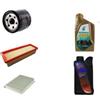AOQ ORIGINAL QUALITY AOQ - KIT TAGLIANDO 3 FILTRI +4 LT OLIO 5W40 compatibile con Lancia Ypsilon (312) 1.2 1.4 GPL Natural Power