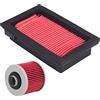 AHL Filtro Aria 5VK-E4451-00 & Filtri dell' Olio Compatibilità con Yamaha MT-03 2006-2012/Yamaha XT660R 2004-2016/Yamaha XT660X Super 2004-2016