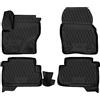 WALSER Tappetini in gomma per auto XTR su misura compatibile con Ford Kuga 2 (DM2) 2012 - Oggi, Tappetini auto antiscivolo, protezione vano piedi