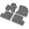Mossa Premium tappetini auto in velluto compatibili con Toyota RAV4 II (2000-2005) - tappeti auto - grigio 1